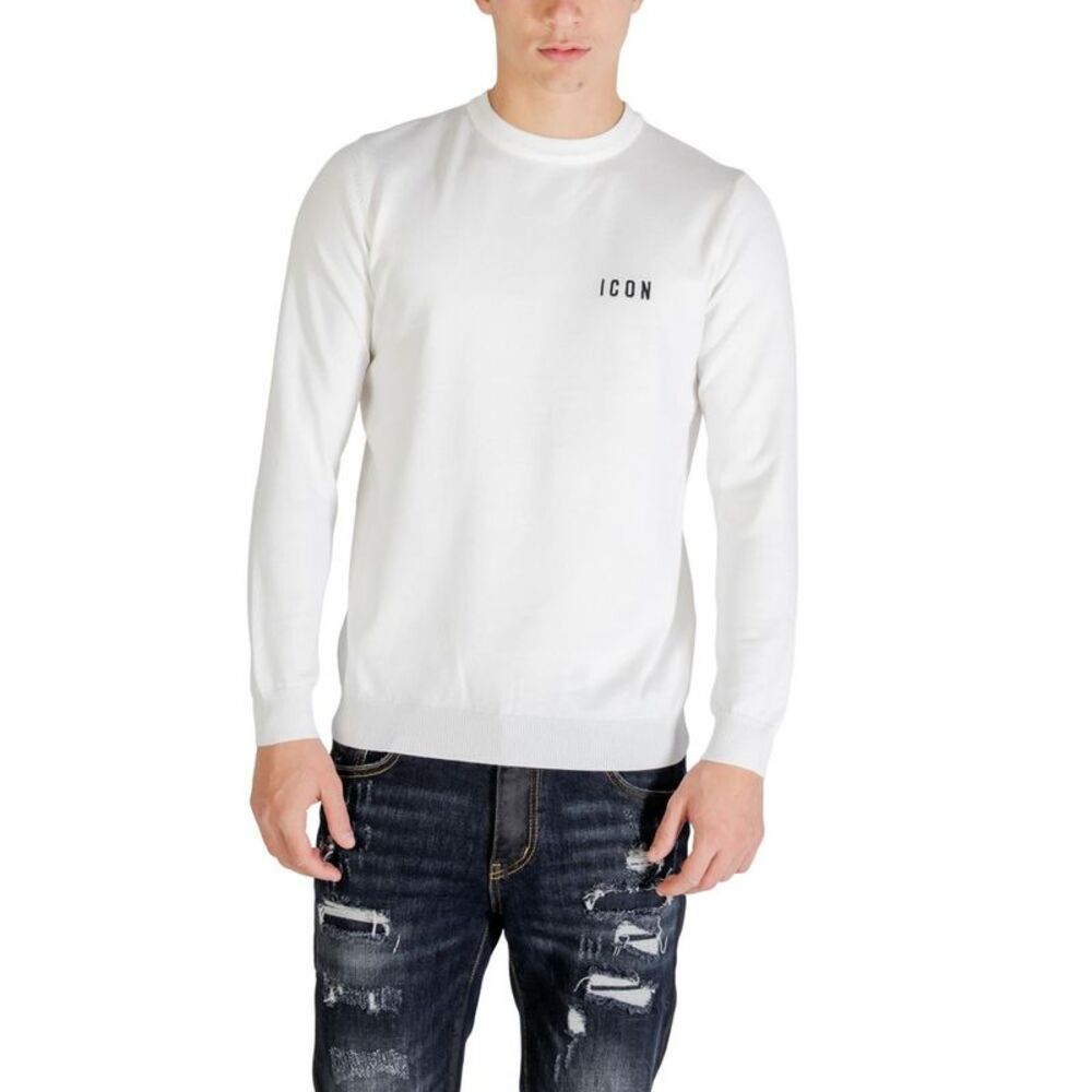 Icon White Viscose Men's Sweatshirt